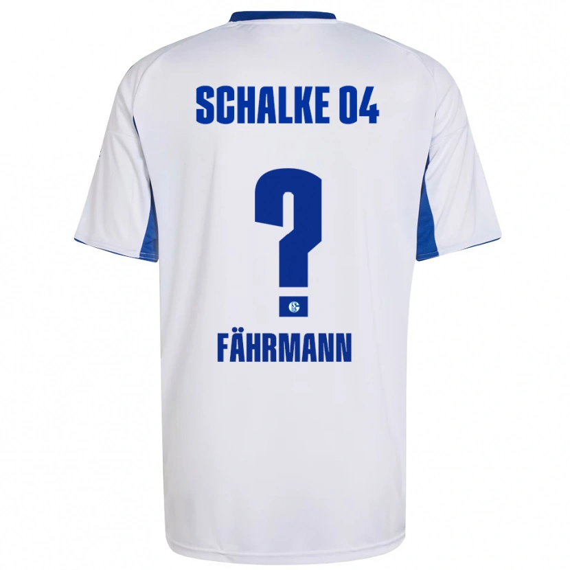 Danxen Barn Ralf Fährmann #0 Vit Blå Bortatröja Matchtröjor 2025/26 Tröjor T-Tröja