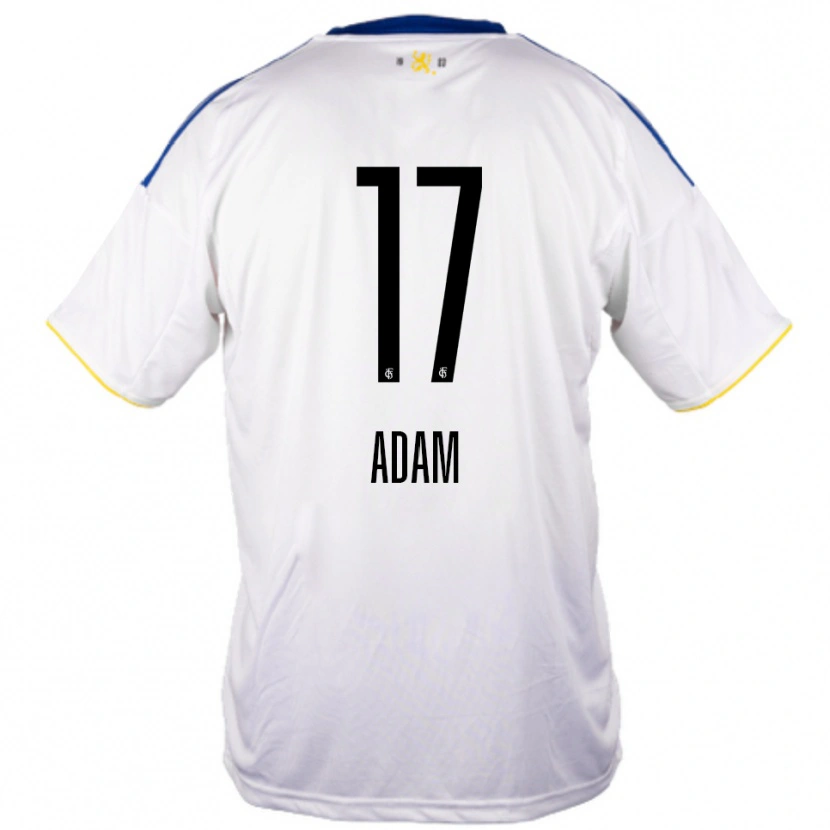 Danxen Barn Maximilian Adam #17 Vit Blå Gul Bortatröja Matchtröjor 2025/26 Tröjor T-Tröja