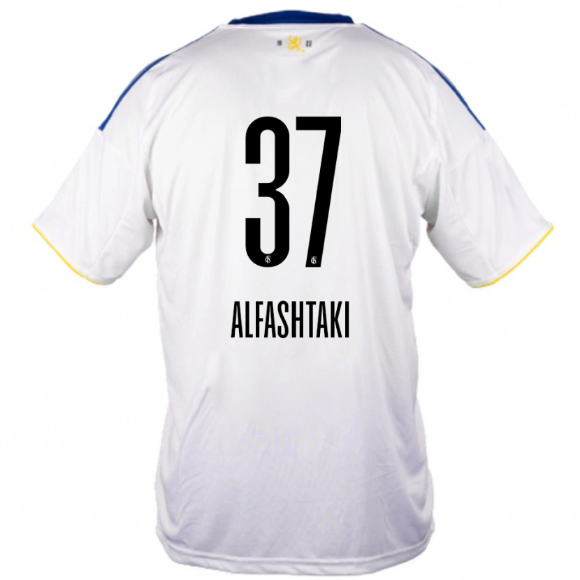 Danxen Barn Odey Alfashtaki #37 Vit Blå Gul Bortatröja Matchtröjor 2025/26 Tröjor T-Tröja