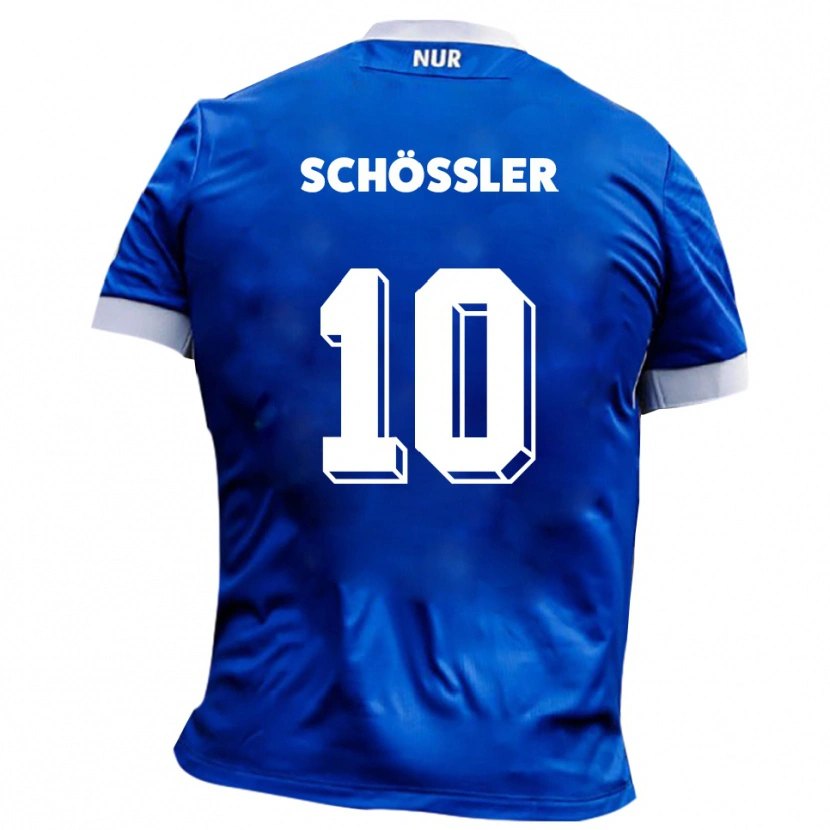 Danxen Barn Maris Schößler #10 Blå Vit Bortatröja Matchtröjor 2025/26 Tröjor T-Tröja