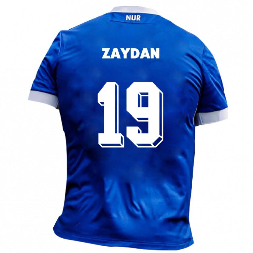 Danxen Barn Jannis Zaydan #19 Blå Vit Bortatröja Matchtröjor 2025/26 Tröjor T-Tröja