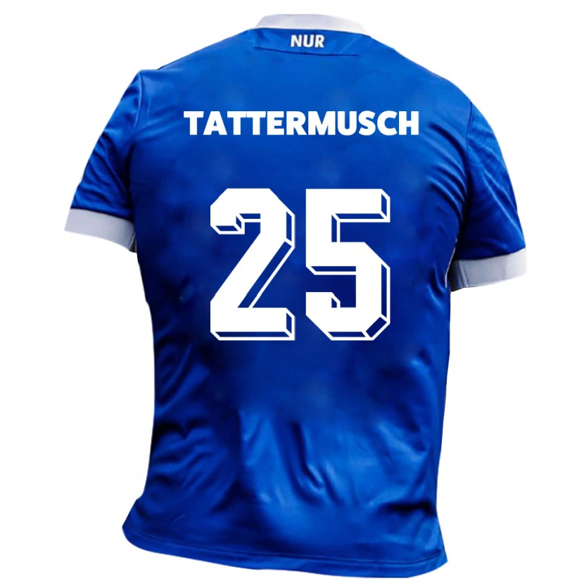 Danxen Barn Ted Tattermusch #25 Blå Vit Bortatröja Matchtröjor 2025/26 Tröjor T-Tröja