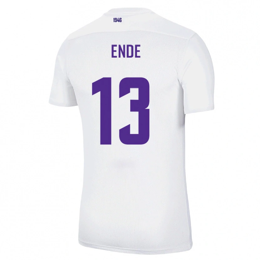 Danxen Barn Oskar Ende #13 Vit Grön Bortatröja Matchtröjor 2025/26 Tröjor T-Tröja