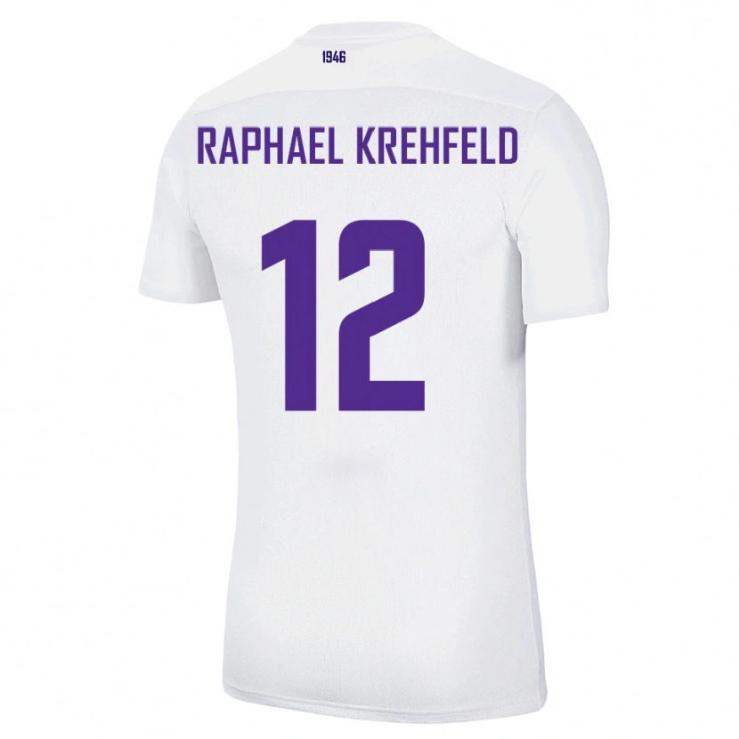 Danxen Barn Luca Raphael Krehfeld #12 Vit Grön Bortatröja Matchtröjor 2025/26 Tröjor T-Tröja