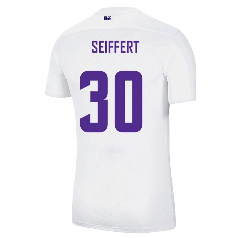 Danxen Barn Moritz Seiffert #30 Vit Grön Bortatröja Matchtröjor 2025/26 Tröjor T-Tröja
