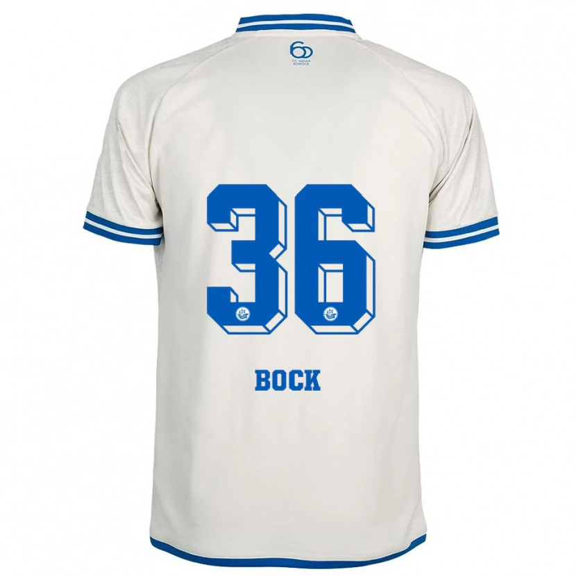 Danxen Barn Fiete Bock #36 Vit Blå Bortatröja Matchtröjor 2025/26 Tröjor T-Tröja