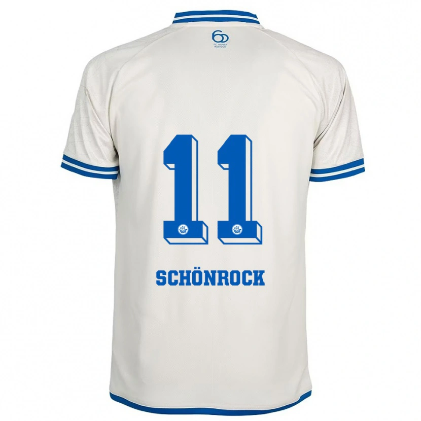 Danxen Barn Thorben Schönrock #11 Vit Blå Bortatröja Matchtröjor 2025/26 Tröjor T-Tröja