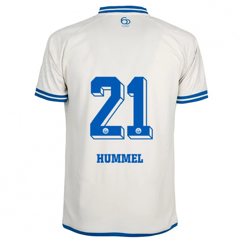 Danxen Barn David Hummel #21 Vit Blå Bortatröja Matchtröjor 2025/26 Tröjor T-Tröja