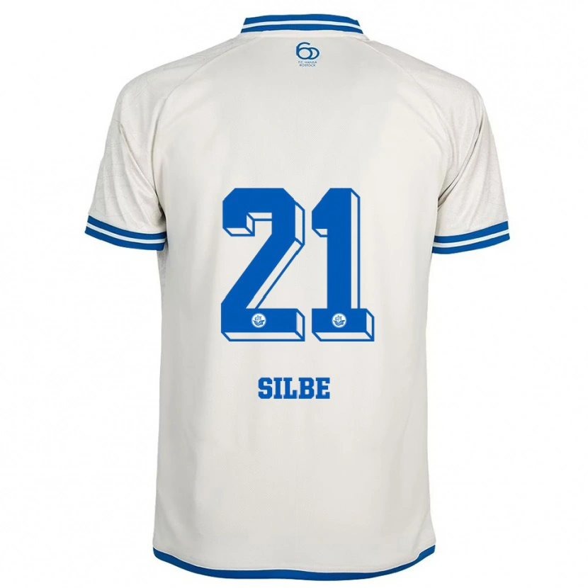 Danxen Barn Johanna Silbe #21 Vit Blå Bortatröja Matchtröjor 2025/26 Tröjor T-Tröja