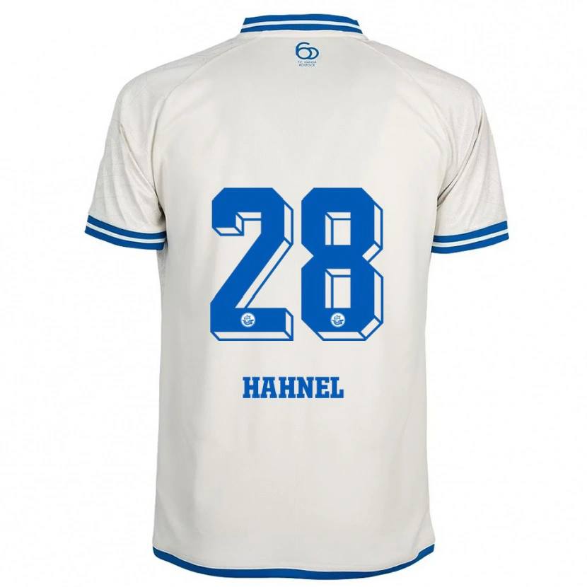 Danxen Barn Julian Hahnel #28 Vit Blå Bortatröja Matchtröjor 2025/26 Tröjor T-Tröja