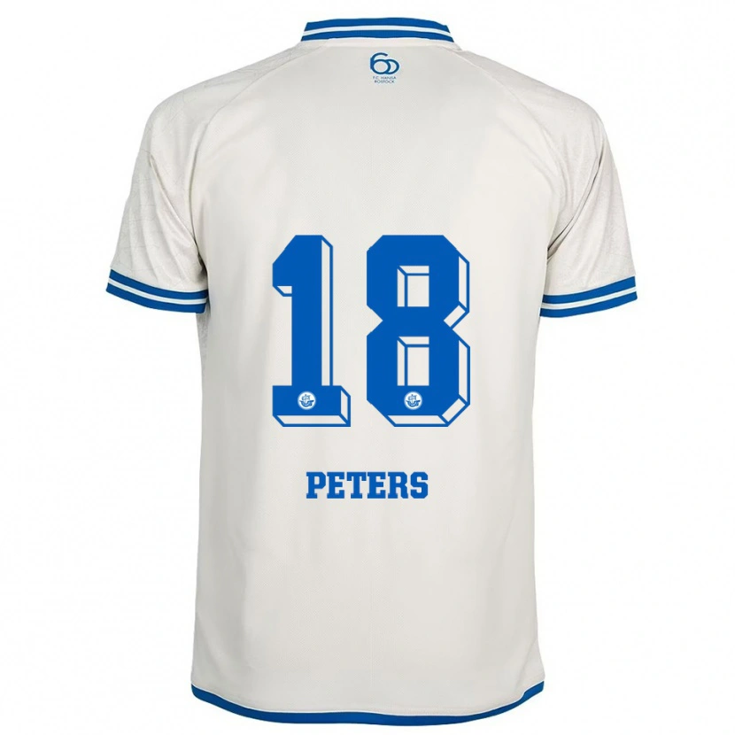Danxen Barn Bennett Peters #18 Vit Blå Bortatröja Matchtröjor 2025/26 Tröjor T-Tröja