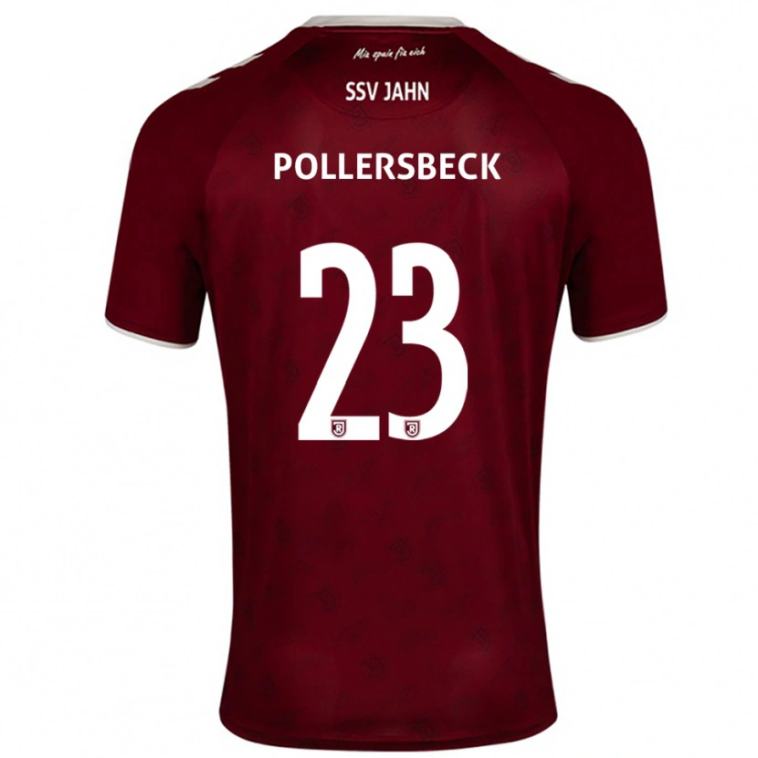 Danxen Barn Julian Pollersbeck #23 Vinröd Vit Bortatröja Matchtröjor 2025/26 Tröjor T-Tröja