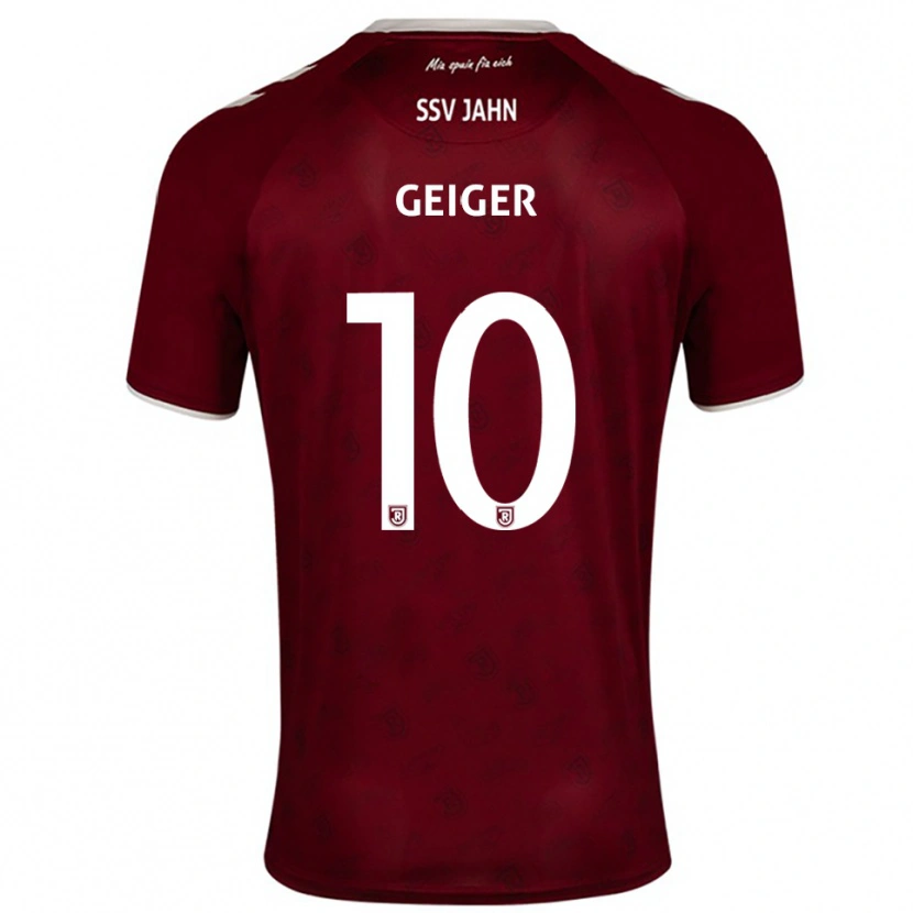 Danxen Barn Maximilian Geiger #10 Vinröd Vit Bortatröja Matchtröjor 2025/26 Tröjor T-Tröja