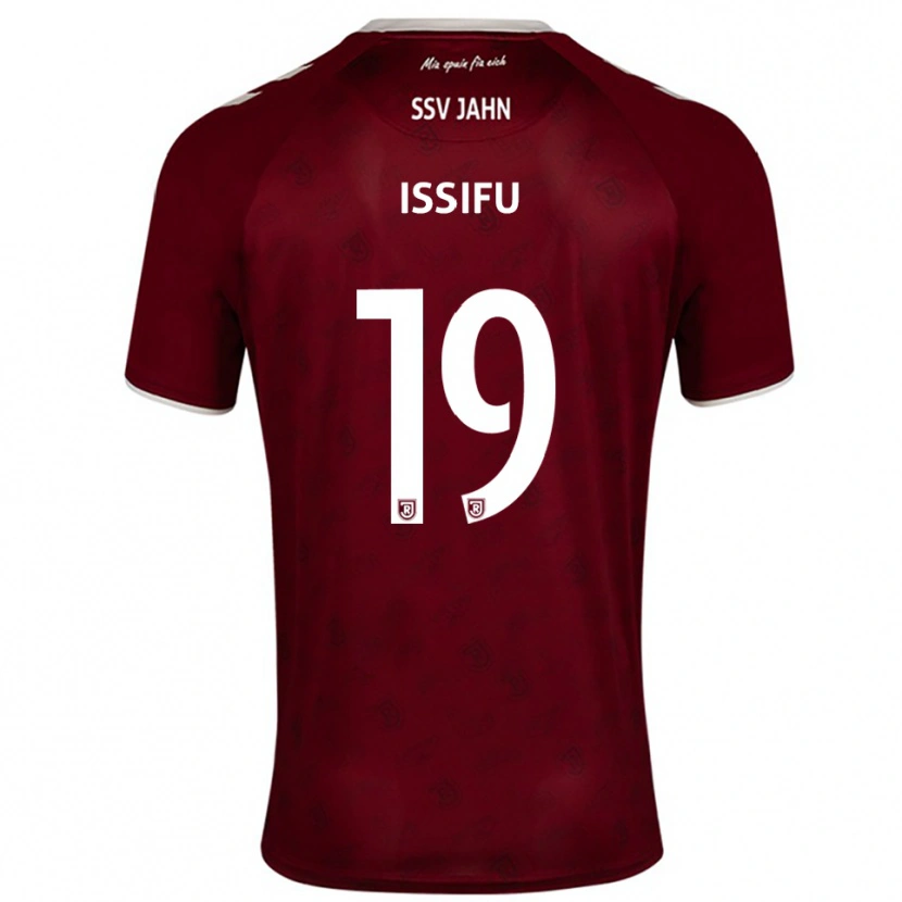Danxen Barn Hakim Issifu #19 Vinröd Vit Bortatröja Matchtröjor 2025/26 Tröjor T-Tröja