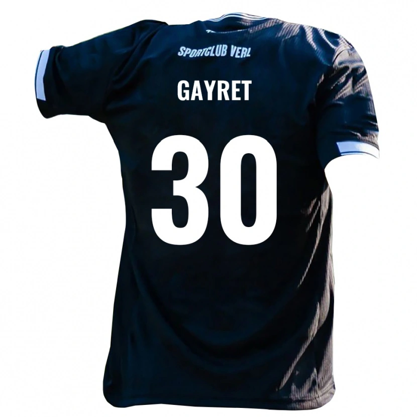 Danxen Barn Timur Gayret #30 Svart Vit Bortatröja Matchtröjor 2025/26 Tröjor T-Tröja