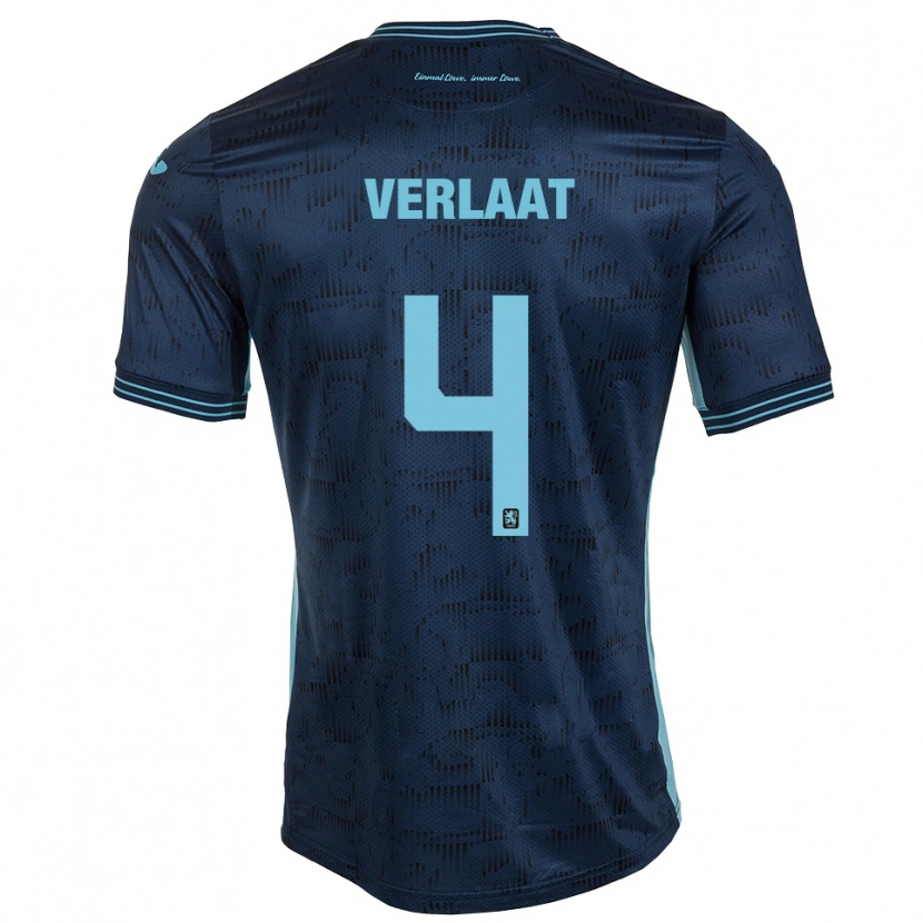 Danxen Barn Jesper Verlaat #4 Kungblå Bortatröja Matchtröjor 2025/26 Tröjor T-Tröja