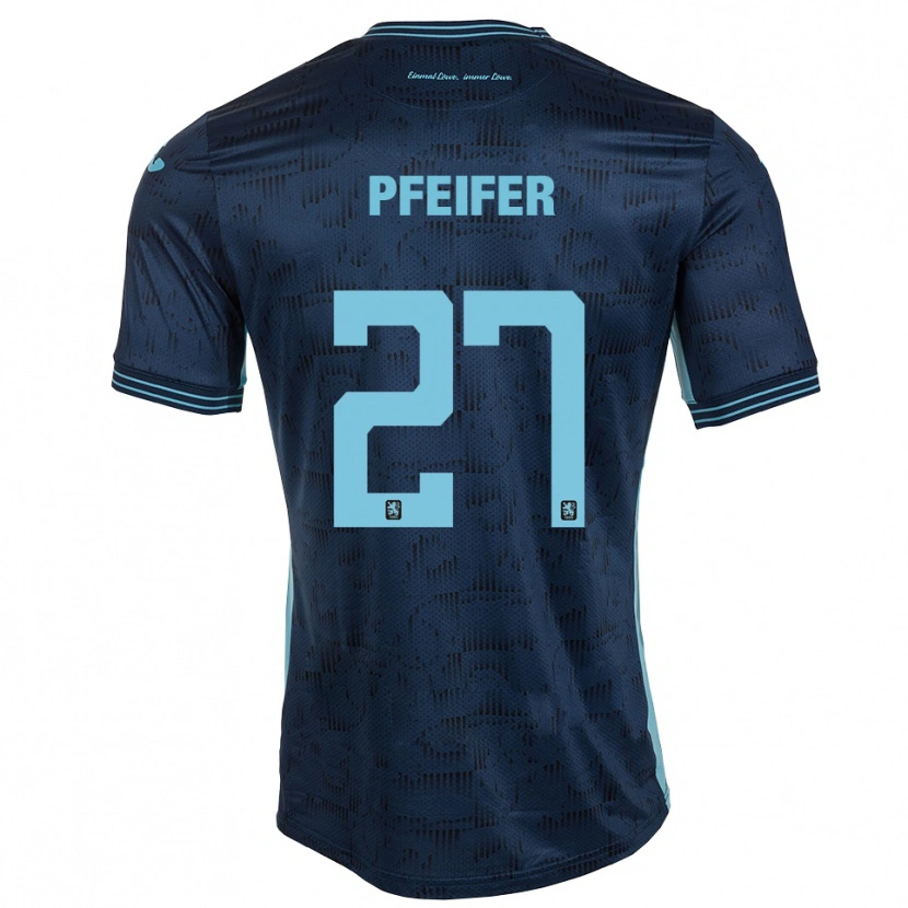Danxen Barn Manuel Pfeifer #27 Kungblå Bortatröja Matchtröjor 2025/26 Tröjor T-Tröja