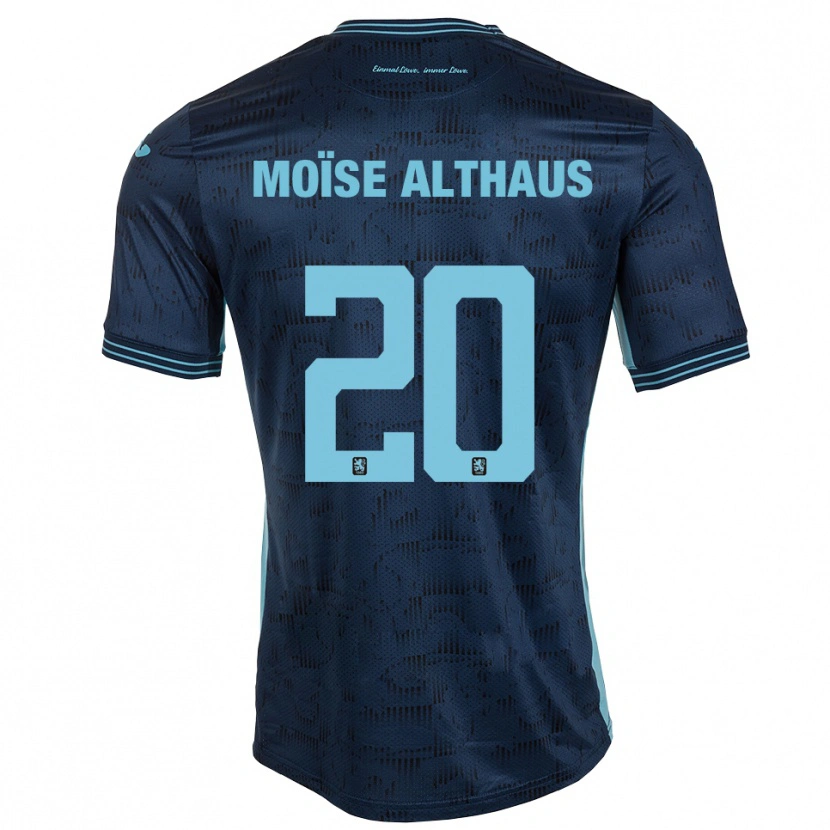 Danxen Barn Samuel Moïse Althaus #20 Kungblå Bortatröja Matchtröjor 2025/26 Tröjor T-Tröja