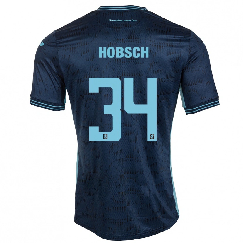 Danxen Barn Patrick Hobsch #34 Kungblå Bortatröja Matchtröjor 2025/26 Tröjor T-Tröja