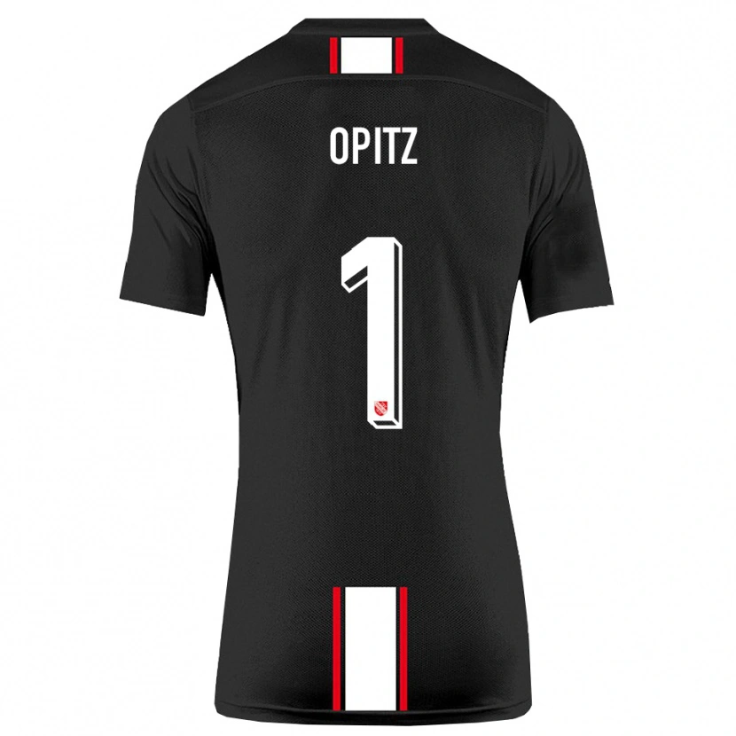 Danxen Barn Tom Opitz #1 Svart Vit Bortatröja Matchtröjor 2025/26 Tröjor T-Tröja