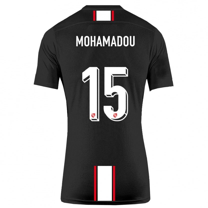 Danxen Barn Akram-Dine Mohamadou #15 Svart Vit Bortatröja Matchtröjor 2025/26 Tröjor T-Tröja