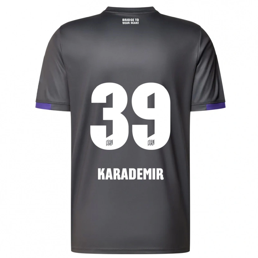 Danxen Barn Yiğit Karademir #39 Grå Lila Bortatröja Matchtröjor 2025/26 Tröjor T-Tröja