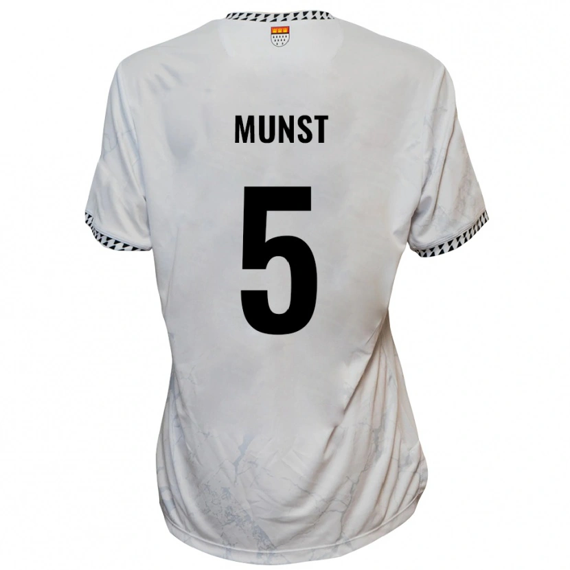 Danxen Barn Leonhard Münst #5 Vit Svart Bortatröja Matchtröjor 2025/26 Tröjor T-Tröja