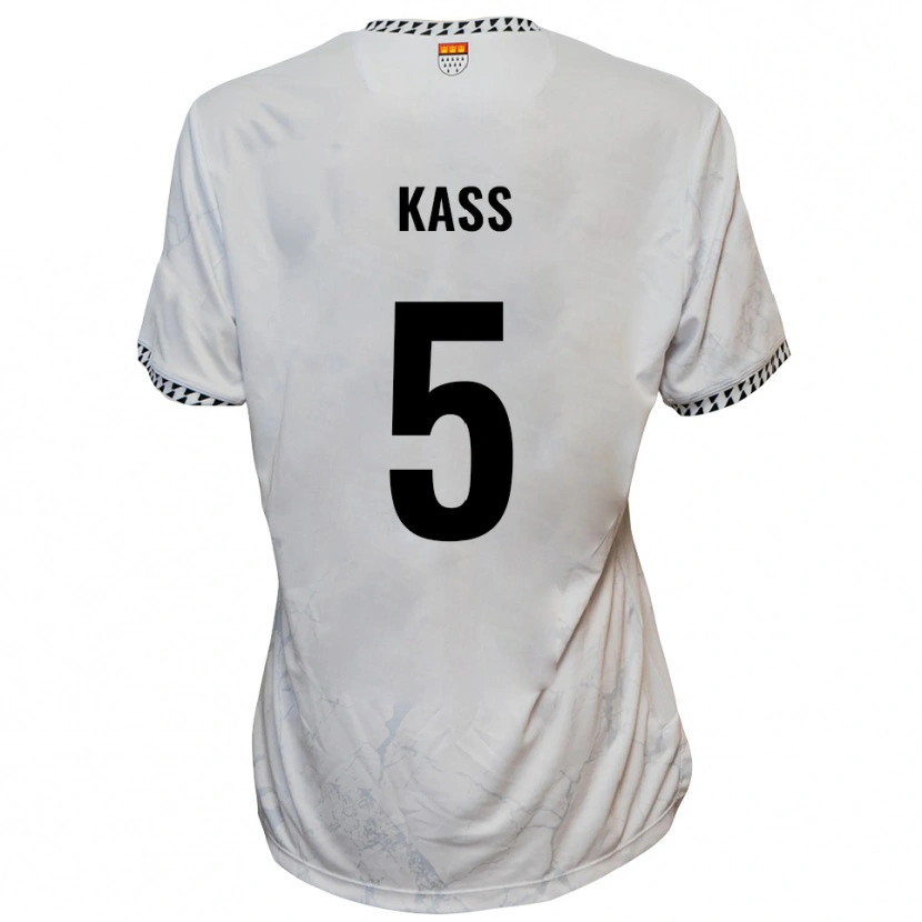 Danxen Barn Martin Kass #5 Vit Svart Bortatröja Matchtröjor 2025/26 Tröjor T-Tröja