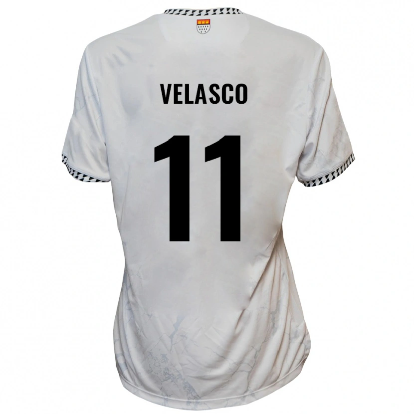 Danxen Barn Robin Velasco #11 Vit Svart Bortatröja Matchtröjor 2025/26 Tröjor T-Tröja