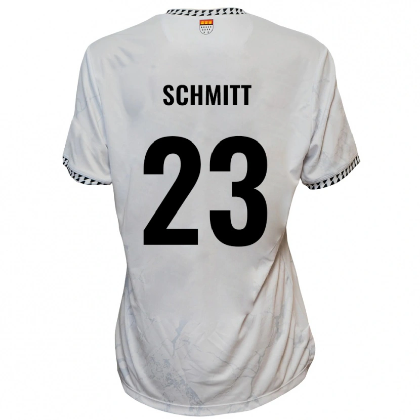 Danxen Barn Bruno Schmitt #23 Vit Svart Bortatröja Matchtröjor 2025/26 Tröjor T-Tröja