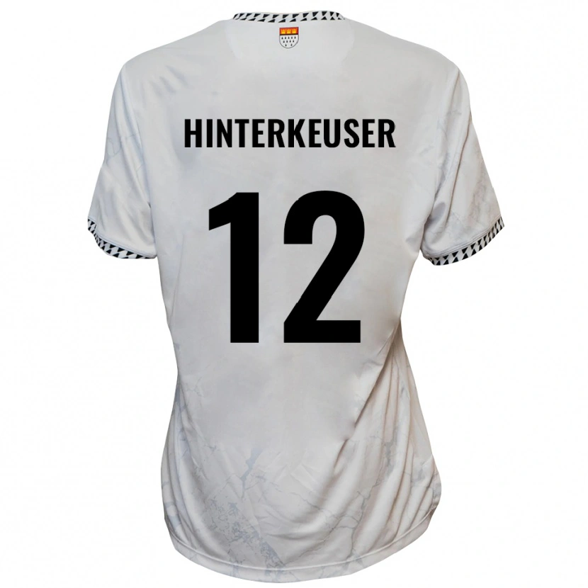 Danxen Barn Thomas Hinterkeuser #12 Vit Svart Bortatröja Matchtröjor 2025/26 Tröjor T-Tröja