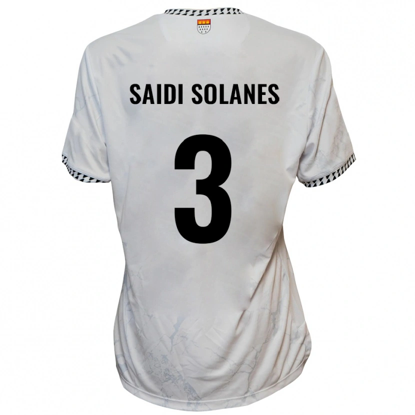 Danxen Barn Maruan Saidi Solanes #3 Vit Svart Bortatröja Matchtröjor 2025/26 Tröjor T-Tröja