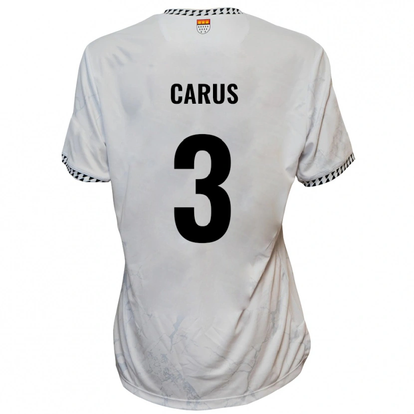 Danxen Barn Vincent Carus #3 Vit Svart Bortatröja Matchtröjor 2025/26 Tröjor T-Tröja