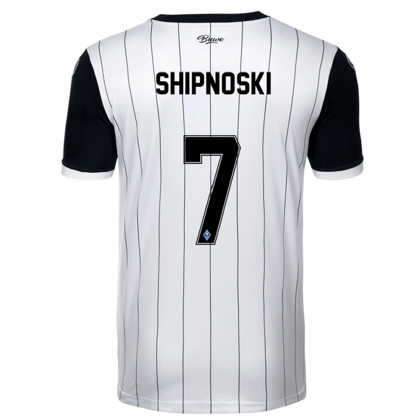 Danxen Barn Nicklas Shipnoski #7 Vit Svart Bortatröja Matchtröjor 2025/26 Tröjor T-Tröja