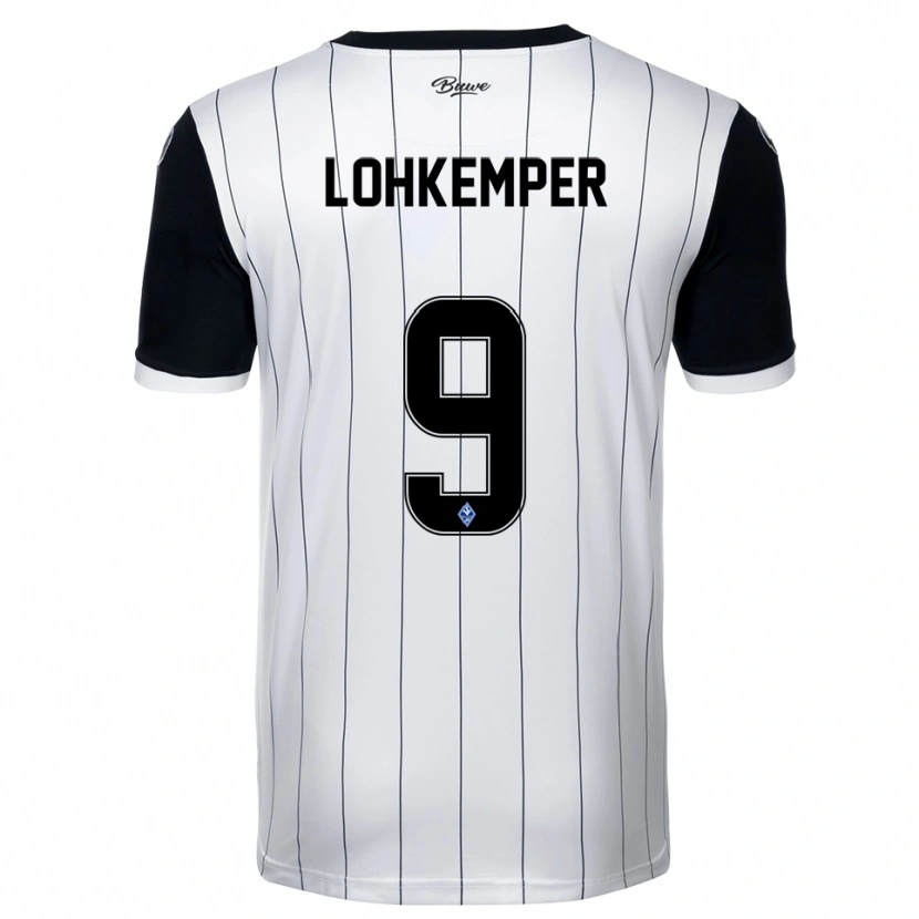 Danxen Barn Felix Lohkemper #9 Vit Svart Bortatröja Matchtröjor 2025/26 Tröjor T-Tröja