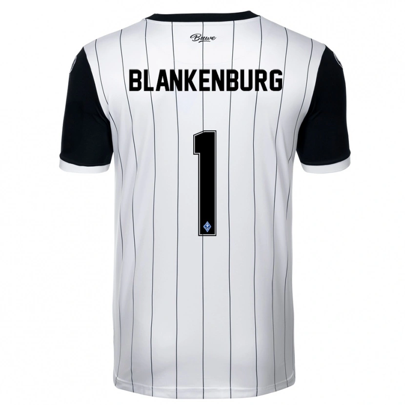 Danxen Barn Luca Blankenburg #1 Vit Svart Bortatröja Matchtröjor 2025/26 Tröjor T-Tröja