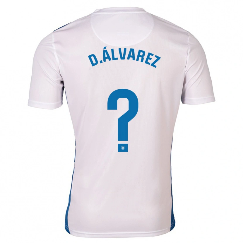 Danxen Män Dani Álvarez #0 Vit Blå Hemmatröja Matchtröjor 2025/26 Tröjor T-Tröja