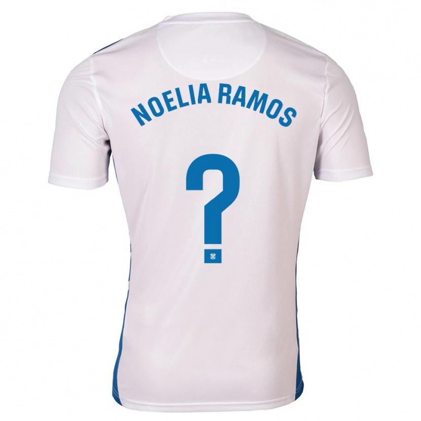 Danxen Män Noelia Ramos Álvarez #0 Vit Blå Hemmatröja Matchtröjor 2025/26 Tröjor T-Tröja