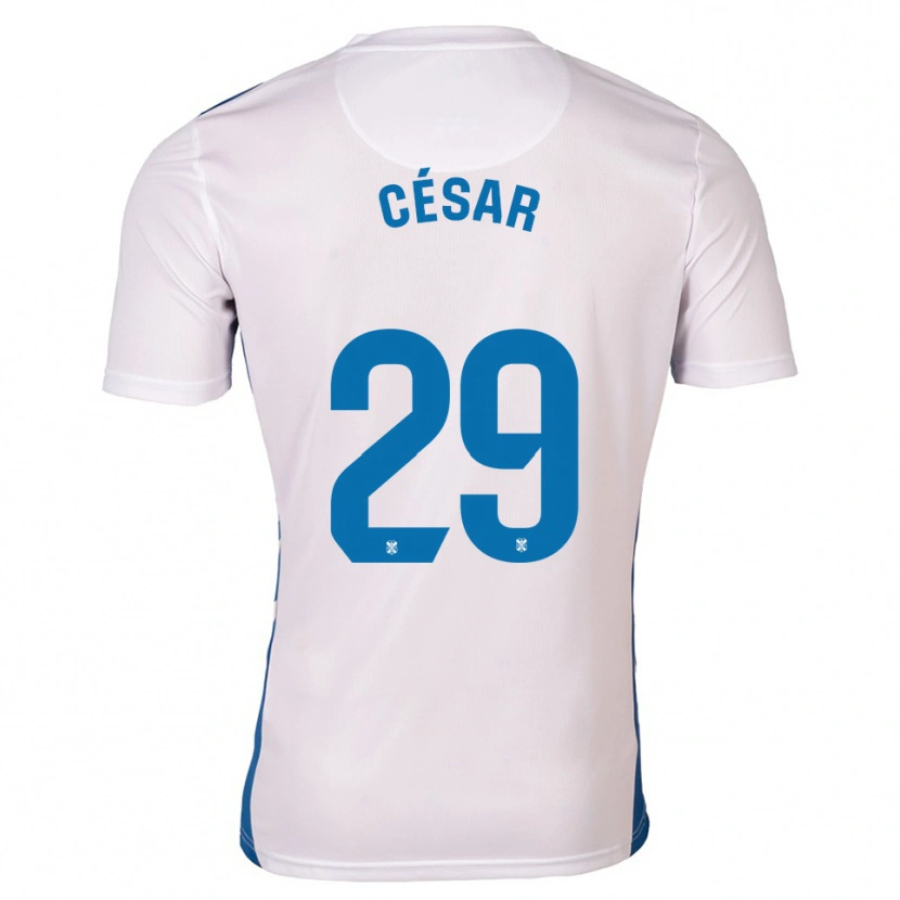 Danxen Män César Álvarez #29 Vit Blå Hemmatröja Matchtröjor 2025/26 Tröjor T-Tröja