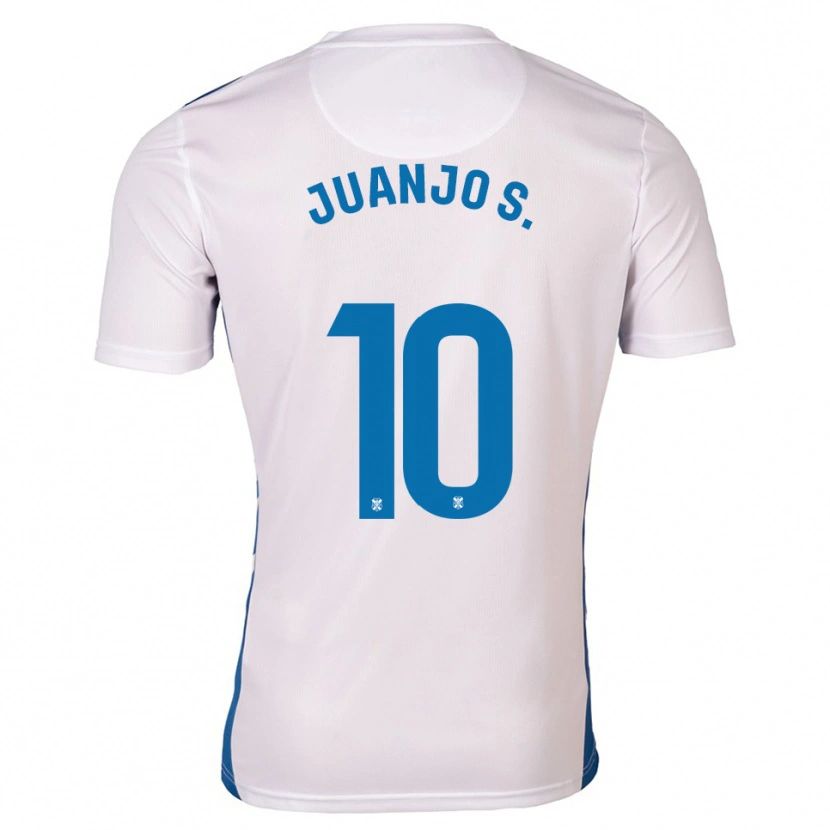 Danxen Män Juanjo Sánchez #10 Vit Blå Hemmatröja Matchtröjor 2025/26 Tröjor T-Tröja