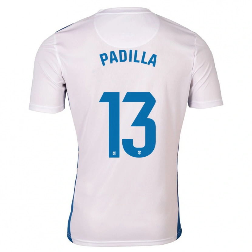 Danxen Män Alejandro Padilla #13 Vit Blå Hemmatröja Matchtröjor 2025/26 Tröjor T-Tröja