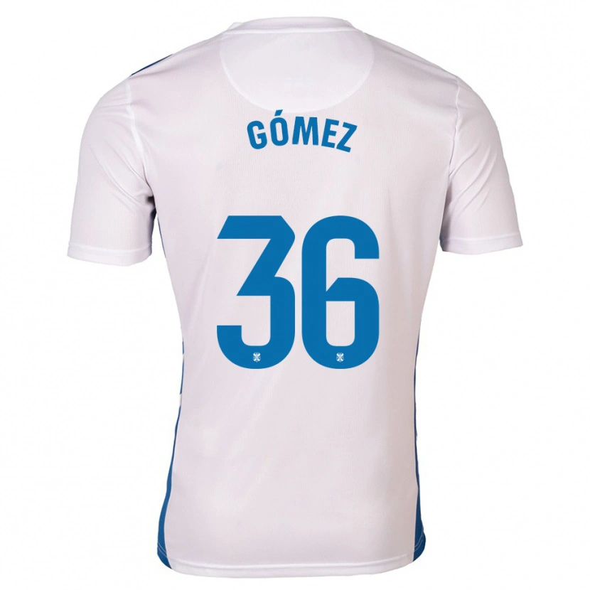 Danxen Män Yerover Gómez #36 Vit Blå Hemmatröja Matchtröjor 2025/26 Tröjor T-Tröja