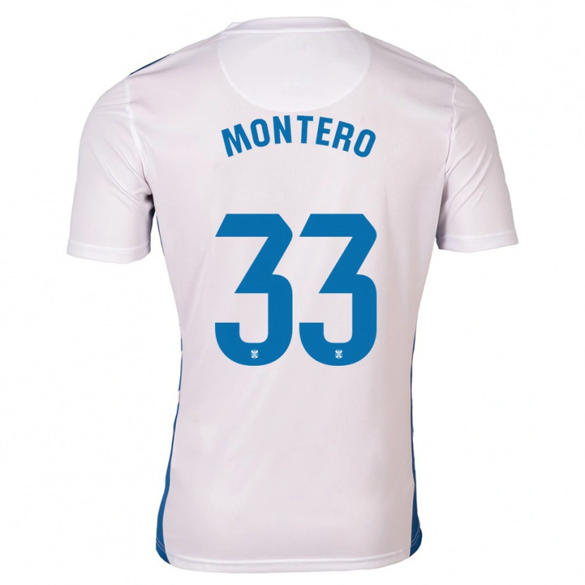 Danxen Män Manuel Montero #33 Vit Blå Hemmatröja Matchtröjor 2025/26 Tröjor T-Tröja