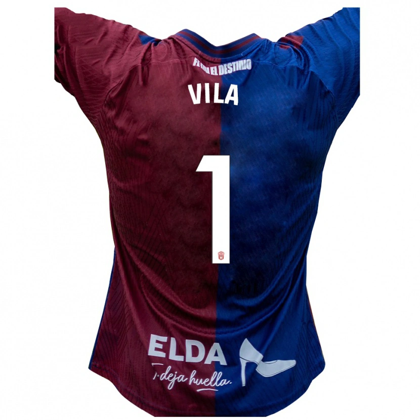Danxen Män Ramón Vila #1 Blå Röd Hemmatröja Matchtröjor 2025/26 Tröjor T-Tröja