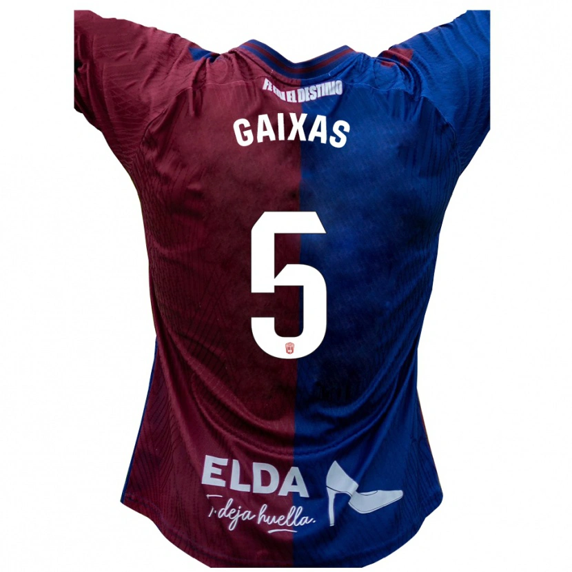 Danxen Män Arnau Gaixas #5 Blå Röd Hemmatröja Matchtröjor 2025/26 Tröjor T-Tröja