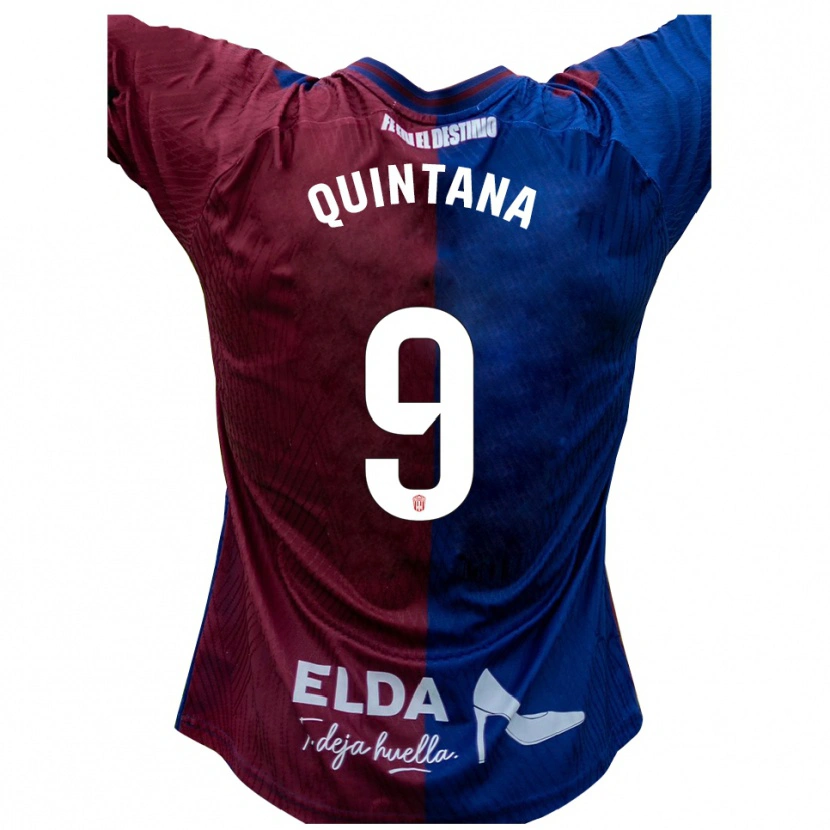 Danxen Män Nacho Quintana #9 Blå Röd Hemmatröja Matchtröjor 2025/26 Tröjor T-Tröja