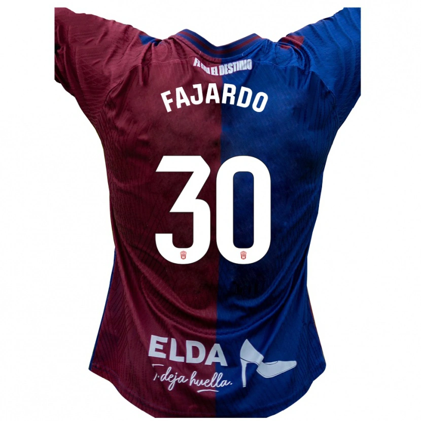 Danxen Män José Fajardo #30 Blå Röd Hemmatröja Matchtröjor 2025/26 Tröjor T-Tröja