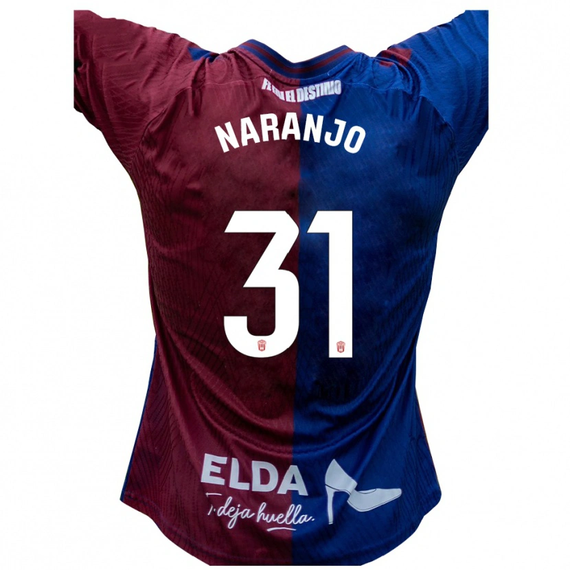 Danxen Män David Naranjo #31 Blå Röd Hemmatröja Matchtröjor 2025/26 Tröjor T-Tröja