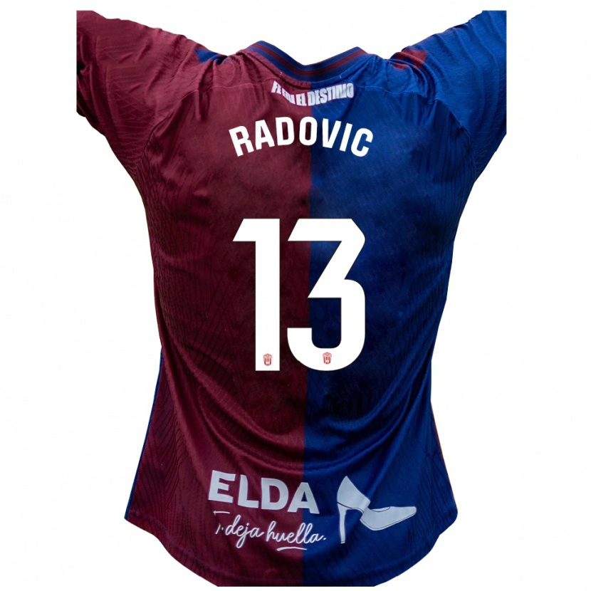 Danxen Män Danilo Radovic #13 Blå Röd Hemmatröja Matchtröjor 2025/26 Tröjor T-Tröja