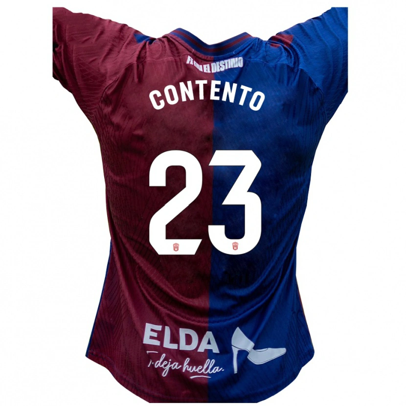 Danxen Män Mateo Contento #23 Blå Röd Hemmatröja Matchtröjor 2025/26 Tröjor T-Tröja